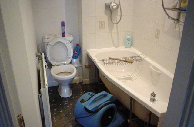 sewer backup after